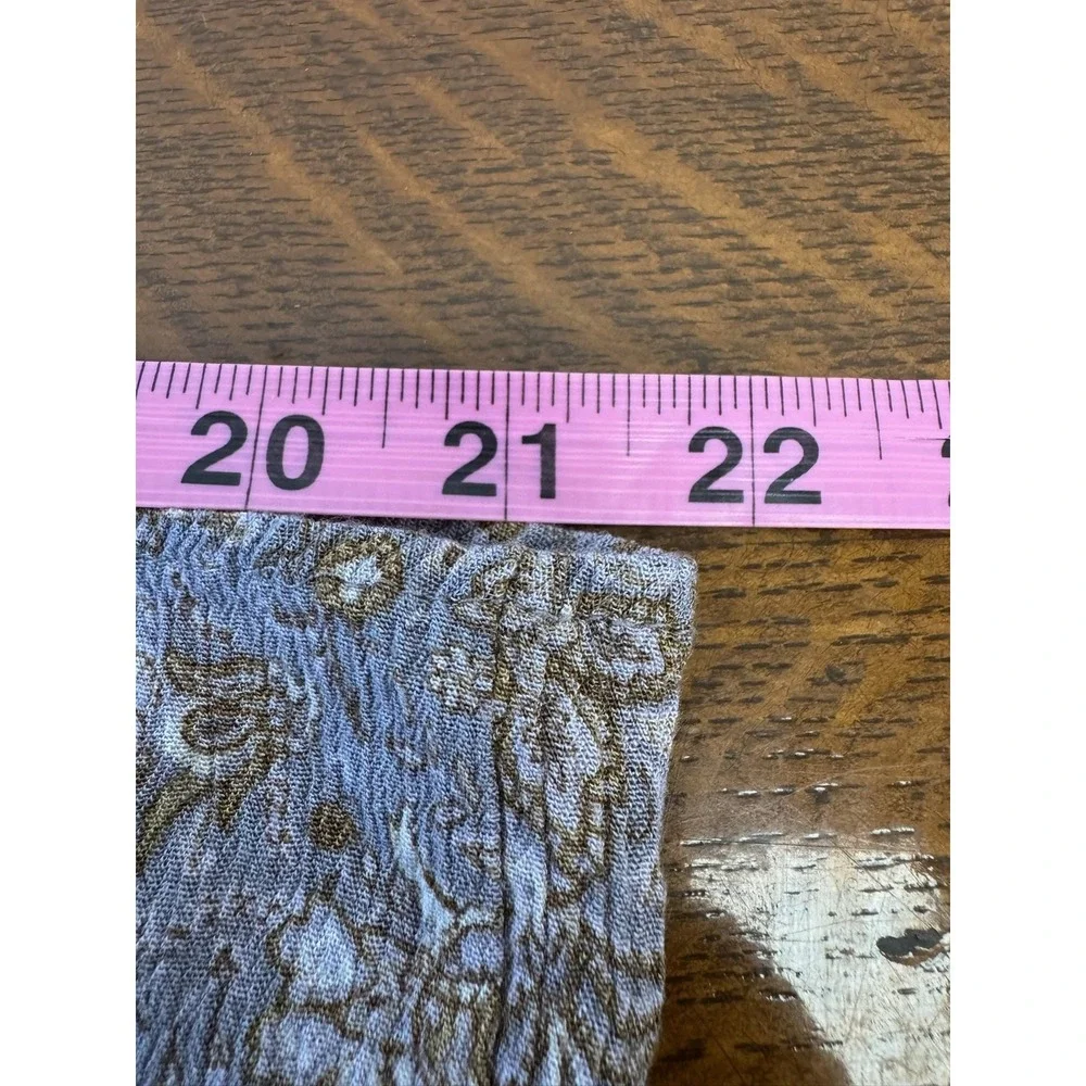 Blue Jasmine Skirt Womens‎ Small Brown Paisley Knit Elastic Waist Midi Casual